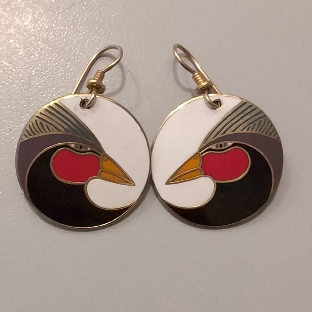 Colorful Bird Design Earrings